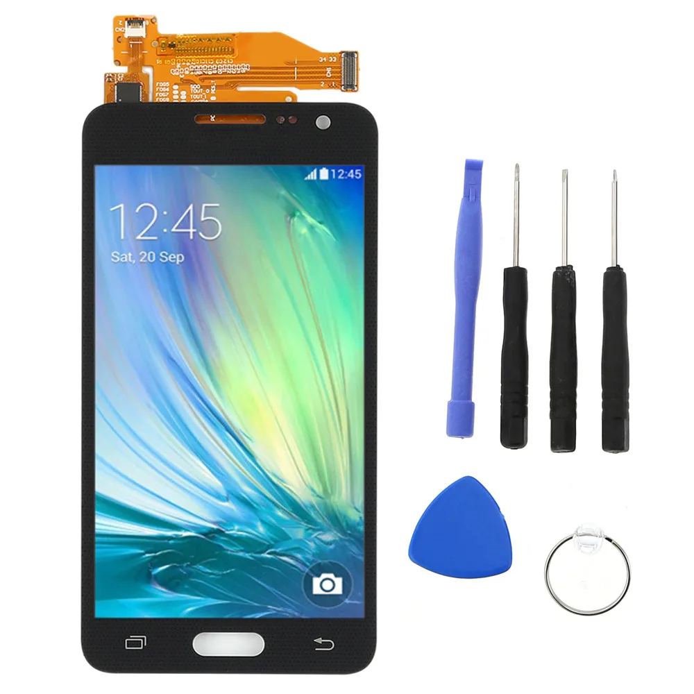 black with tools A300 lcd AAA для SAMSUNG Galaxy A3 lcd дисплей A3000 A300M A300F lcd дисплей сенсорный экран дигитайзер для SAMSUNG A3 lcd - Цвет: black with tools
