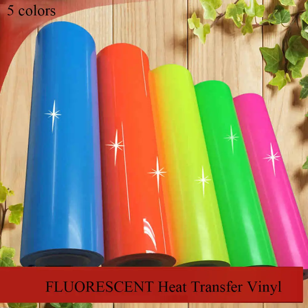 Fluorescent Heat Transfer Vinyl Film 50X100CM Printing |