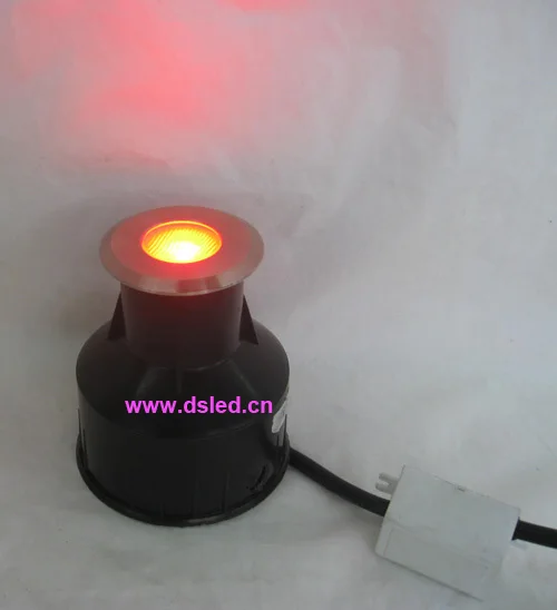 Подземный светильник из нержавеющей стали IP68 3 Вт LED RGB шаг DS 11S 25 3W 1X3W Три чип 5 в