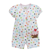 2018 summer baby girl clothes 100 cotton newborn romper polka dot jumper baby boy clothing shortall infant jumpsuit bebe roupas