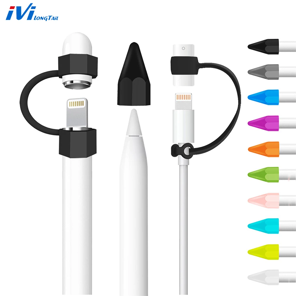 Чехол для планшета карандаша и стилуса мягкий силиконовый чехол Apple iPad Pro Pencil 9 7