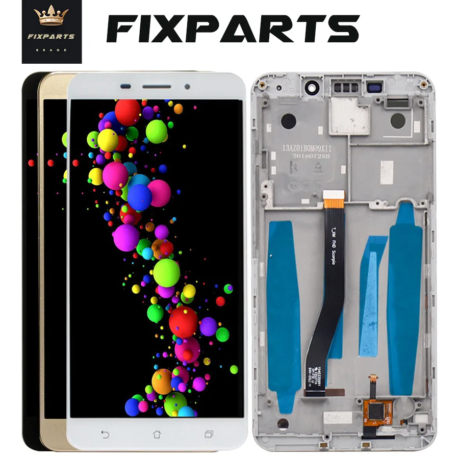 Для ASUS ZenFone 3 Laser ZC551KL ЖК дисплей с рамкой сенсорный экран дигитайзер панель сборка