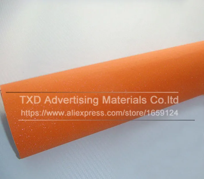 

10/20/30/40/50/60X152CM/Lot Orange sanding pearl sticker brilliant diamond vinyl Matte Flash Sparkle Glitter Wrap Vinyl Stickers