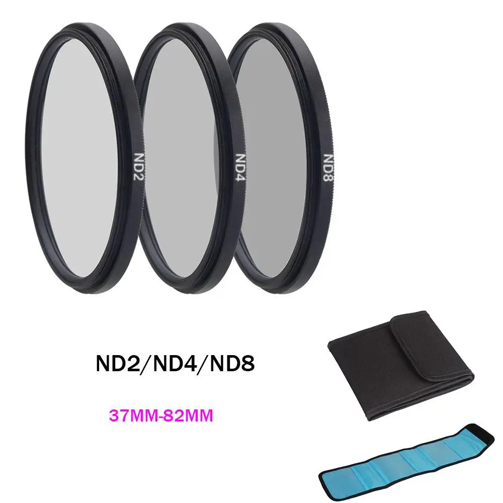 

TWISTER.CK ND Filter Neutral Density ND2 ND4 ND8 Filtors 37 52 58 62 67 72 77 82mm Photography for Canon Nikon Sony Camera