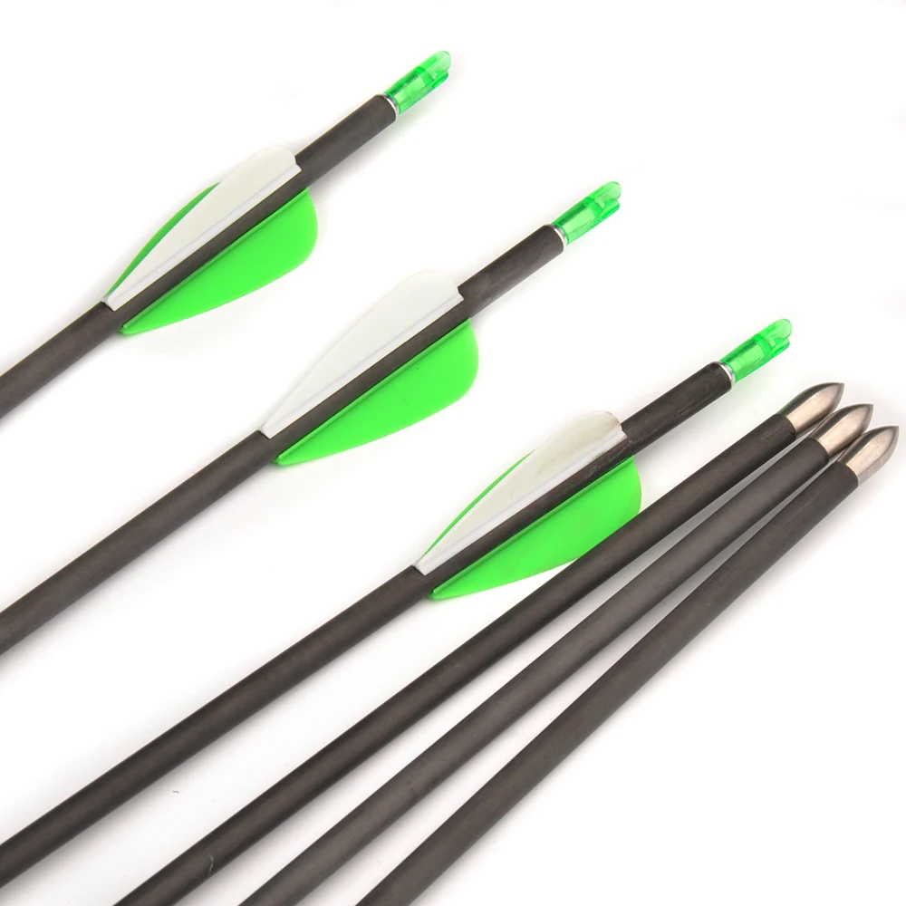 Стрелы из чистого карбона 30 дюймов стрелы для стрельбы лука 700 охотничьи диаметр 5