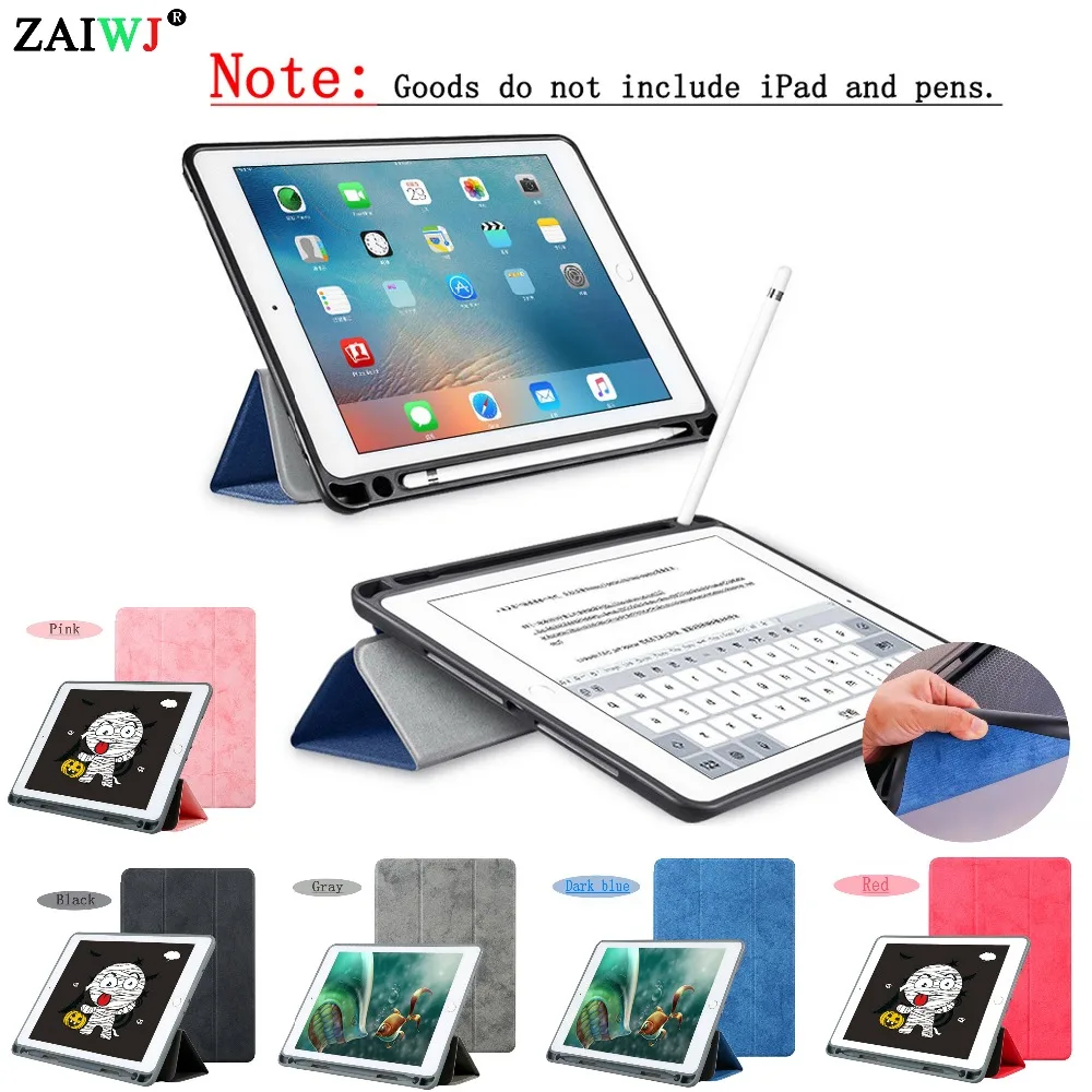 Чехол для iPad Air 3 2 Pro 10 5 2017 2018 9 7 дюймов чехол го поколения с лотком ручек Винтажный