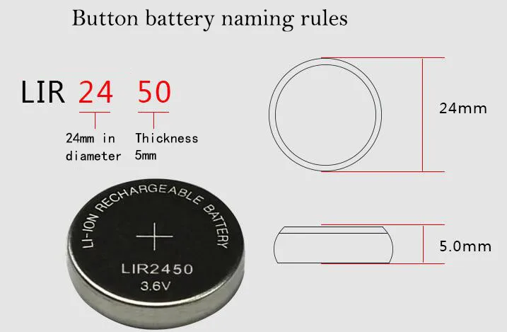 3 шт 3,6 V LIR2450 LIR 2450 литиевая аккумуляторная батарея для дистанционного управления игрушки часы Компьютер Материнская плата кнопка ячейка CR2450