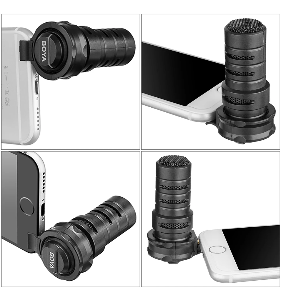 BOYA BY-A7H конденсаторный видео Vlogging Запись микрофон 3,5 мм Интерфейс для iPhone samsung huawei IGTV Youtube Live Show