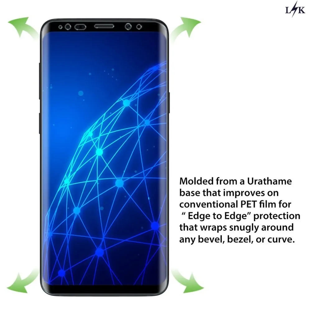 Для [3 упак.] Samsung Galaxy S9 плюс Экран протектор (дело атака) LK [полный охват] ПЭТ Мягкие