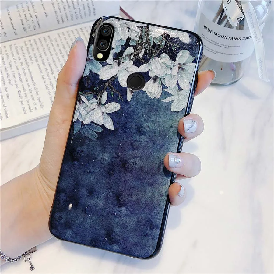 Для Asus Zenfone Max Pro M2 ZB631KL чехол блестящий цветок магнолии Жесткий Чехол для ZB633KL M1