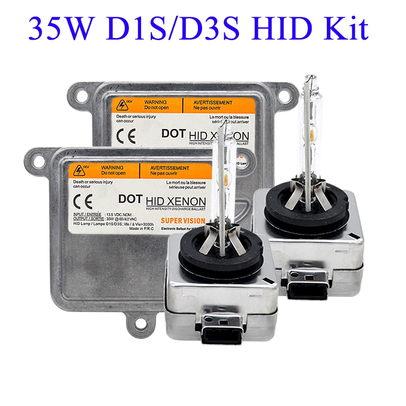 SKYJOYCE оригинальный 35 Вт ксенон D1S HID ксеноновый комплект 4300K 5000K D3S 6000K D1R D3R лампа