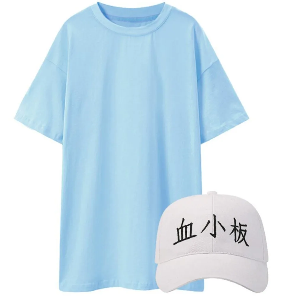 Костюм для косплея по футболке Hataraku Saibou белая или Красная Шапка тромбочка