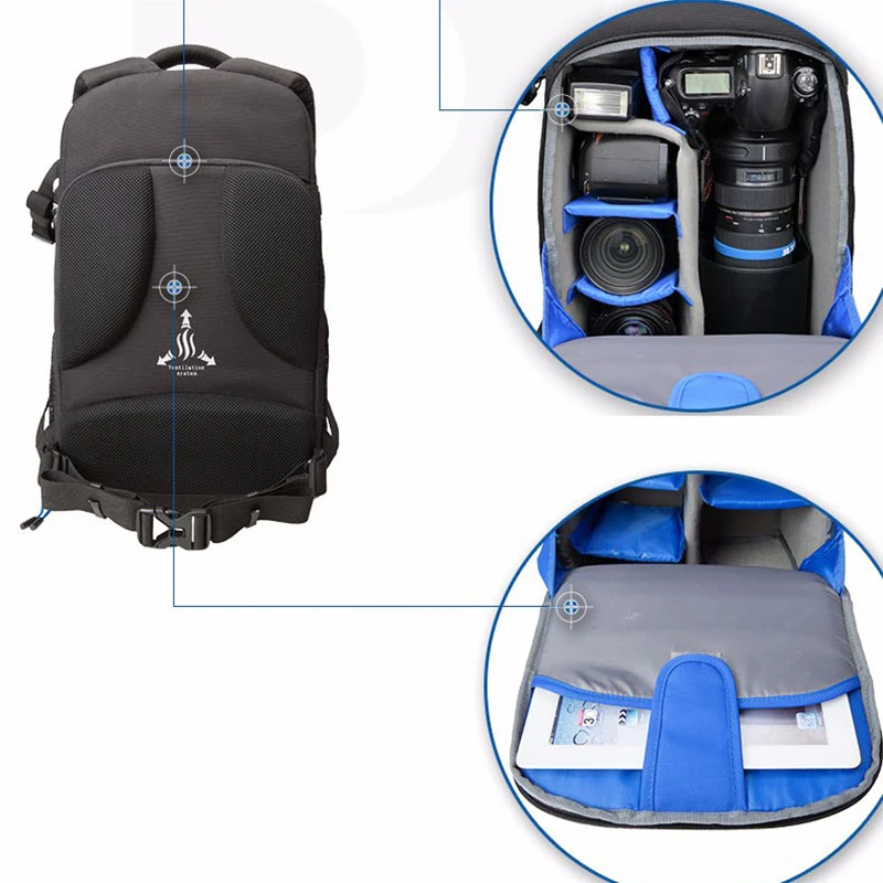 Benro Hiker 200 300 профессиональный рюкзак Водонепроницаемый рюкзак для ноутбука DSLR камера сумка Тип защиты цифровая камера сумка