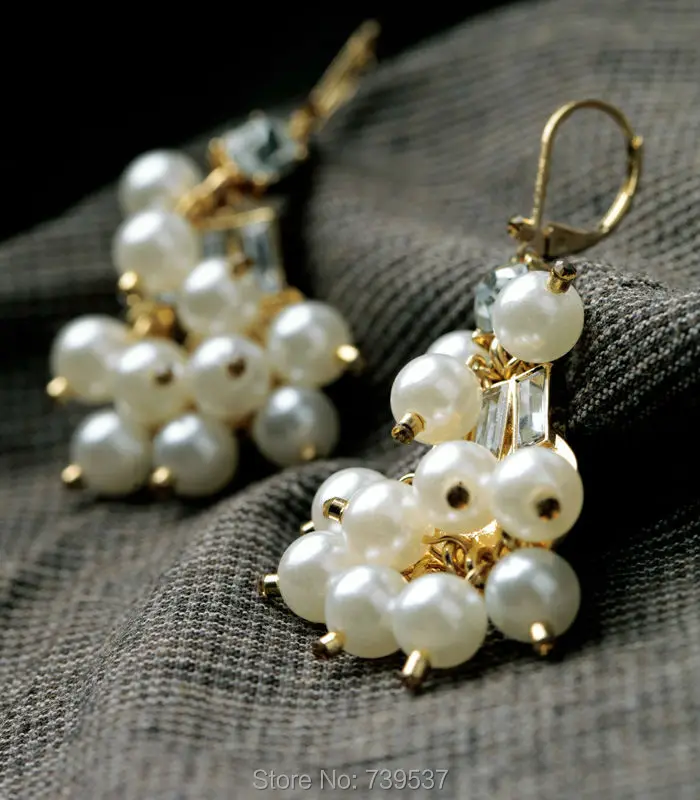 2017 Духи Ювелирные Изделия Ручной Работы Имитация Перл Кластера Праздник Милый