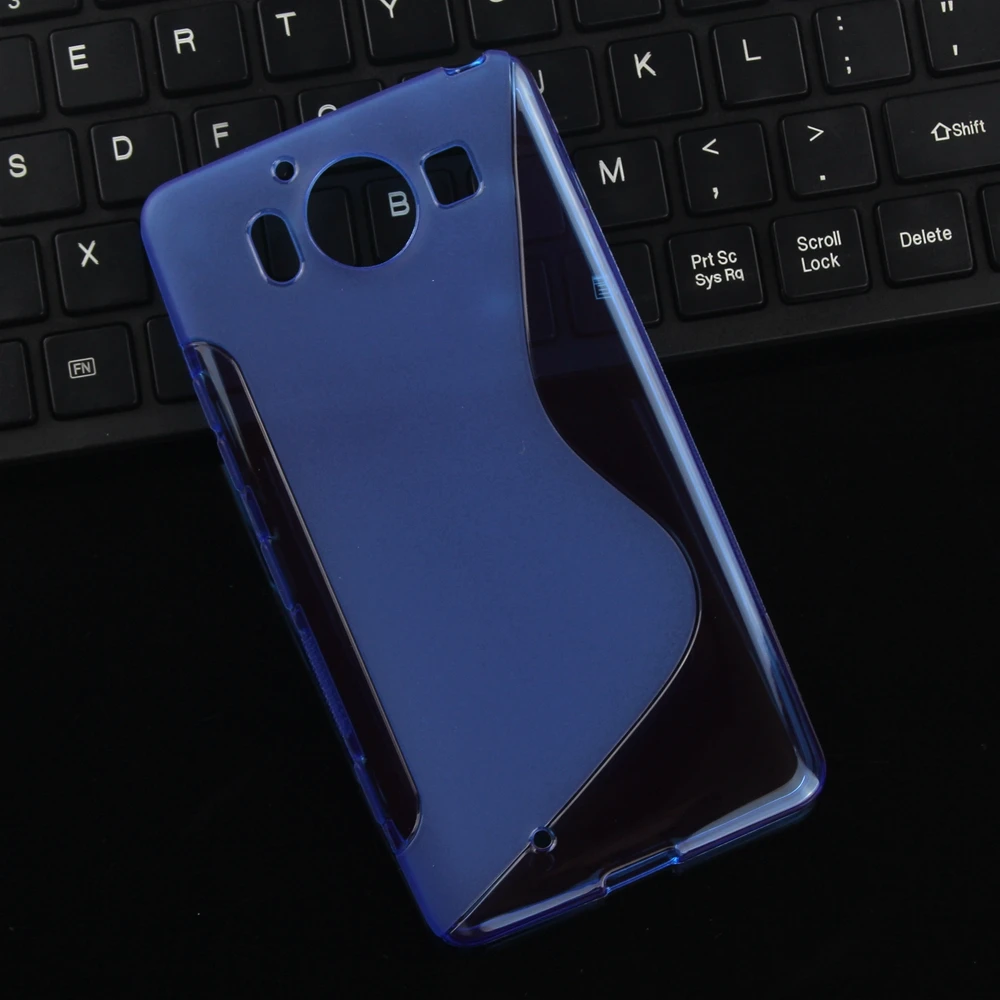 Мягкий прозрачный чехол из ТПУ и силиконовой резины для Microsoft Nokia 950 XL 950XL