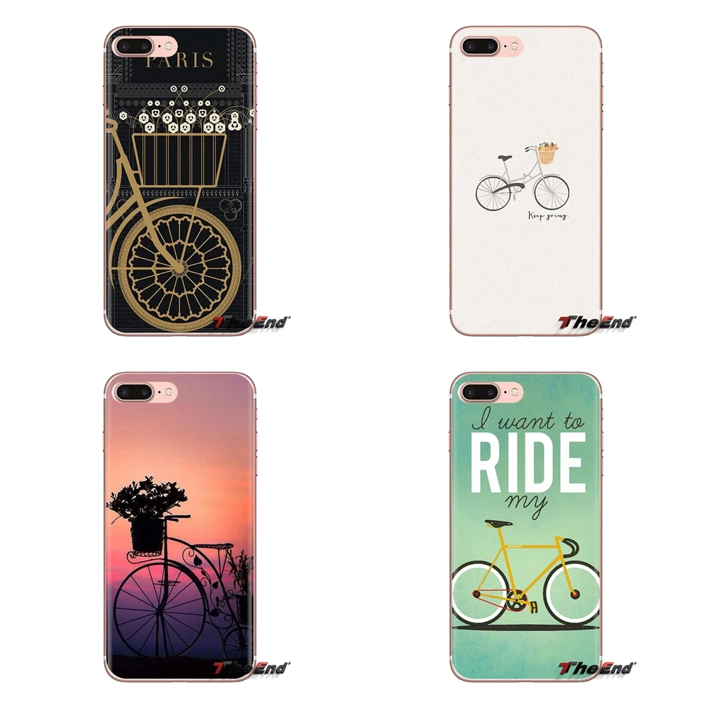 Love Bike Bicycles quotes Art Silicone Skin Case For Huawei G7 G8 P7 P8 P9 P10 P20 P30 Lite Mini Pro P Smart Plus 2017 2018 2019 |