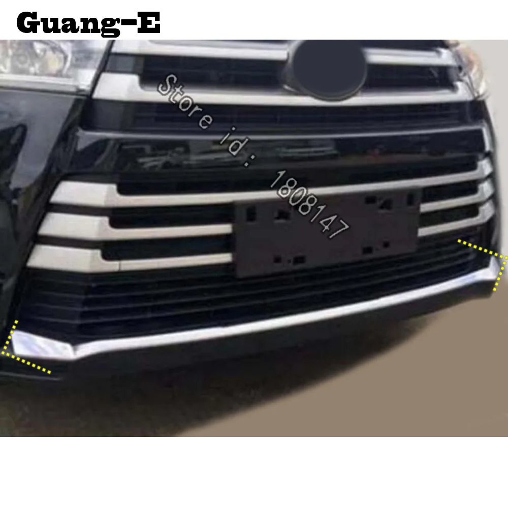 Для Toyota Highlander 2018 2019 2020 Автомобильная наклейка бампера ABS хромированной отделкой