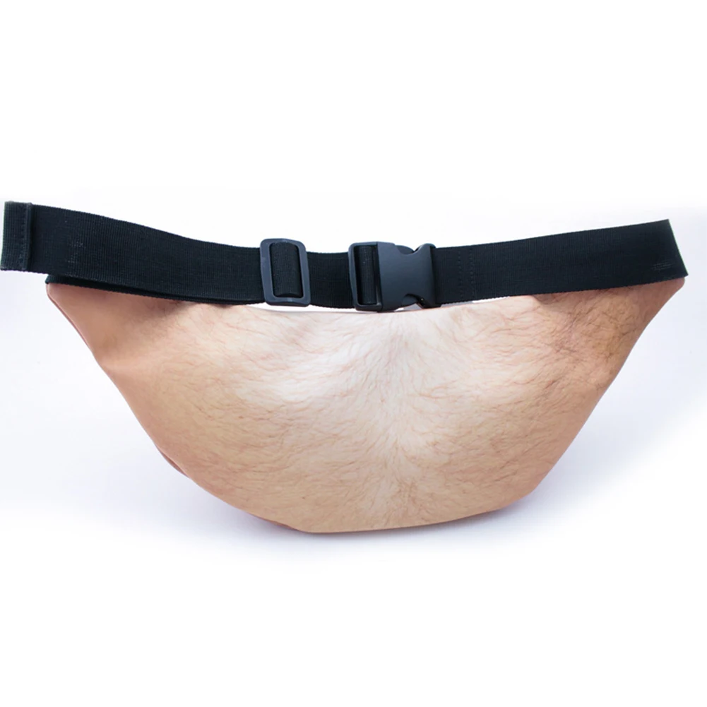 Креативная поясная сумка из искусственной кожи Dad Bod Potbelly Мужская с объемным