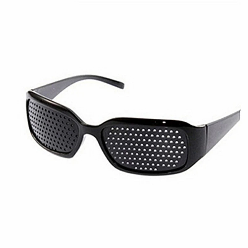 Черный Vision Care Пинхол очки унисекс anti близорукость зрение улучшитель тренировки