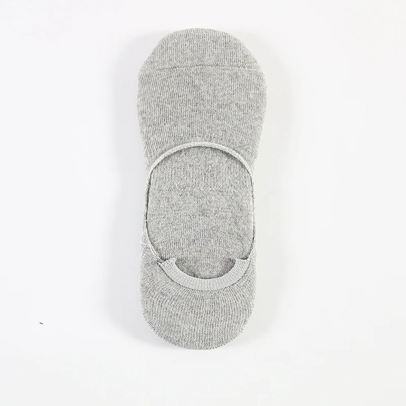 light gray DONG AI/невидимые хлопковые носки без рисунка популярные женские нескользящие лоферы с подкладкой, летние однотонные тапочки-носки - Цвет: light gray