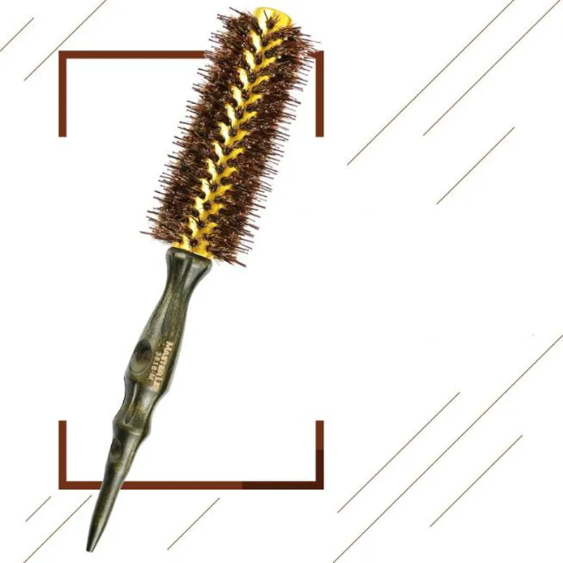 1 шт. хорошее качество рулон круглая щетка для волос Натуральная Щетина гребень