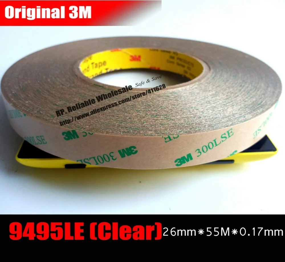 

(26 мм * 55 м * 0,17 мм) 3 м 300LSE универсальная сверхпрочная двойная Клейкая прозрачная лента для планшета телефона камеры панель управления