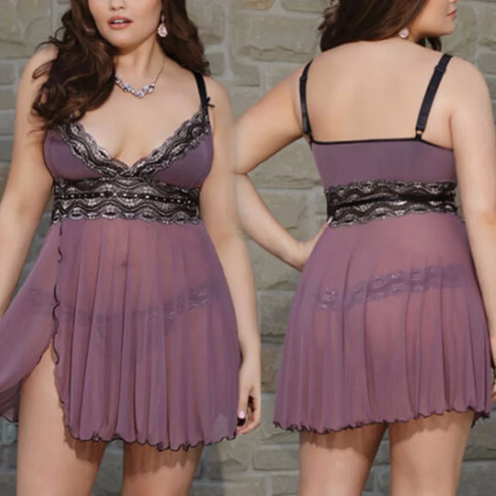 Новый женский сетчатый кружевной кокетливое ночное белье ночной халат ночная