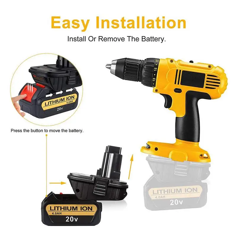 Адаптер аккумуляторной батареи DM18D для Dewalt конвертер 18 в/20 в с литий ионным