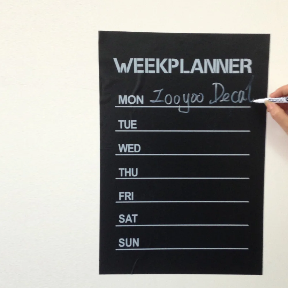 DIY week planner календарь на доске виниловая наклейка стену съемный планировщик
