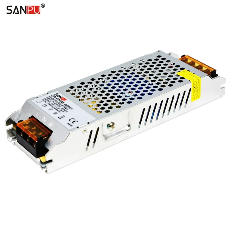 SMPS 24 Вольт Светодиодный источник питания 24 V 200W 8A постоянный переключатель напряжения 220V AC/DC трансформатор освещения 24VDC Крытый без вентилятора - Цвет: with SANPU Logo