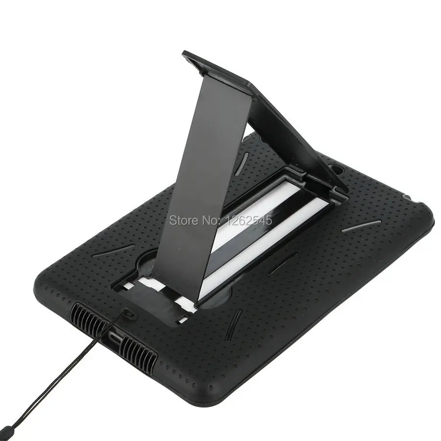 Силиконовый гибридный жесткий чехол для Apple Ipad Mini ударопрочный чехол-подставка