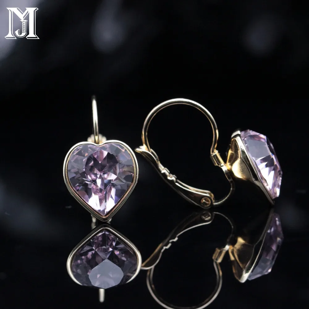 Популярные Модные ювелирные изделия jiсаму серьги в форме сердца с подвеской из