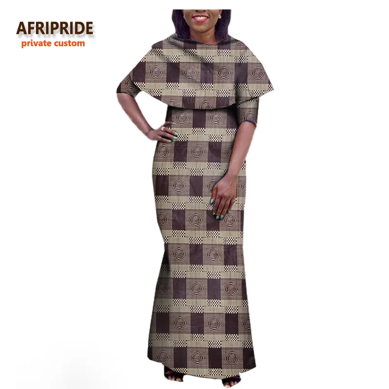 Новое Осеннее Африканское женское платье AFRIPRIDE индивидуальное Платье макси с