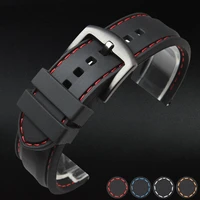 silicone watchband 22mm band watch accessories strap 20mm 18mm rubber bracelet belt 24mm waterproof 2019 high quality