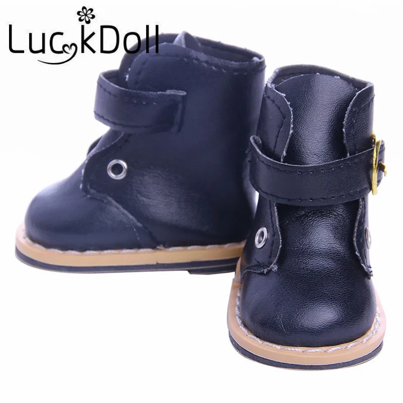 LUCKDOLL 4 цвета высокое качество Длинная кожаная обувь для подходит 18 дюймов Кукла аксессуары игрушки для детей