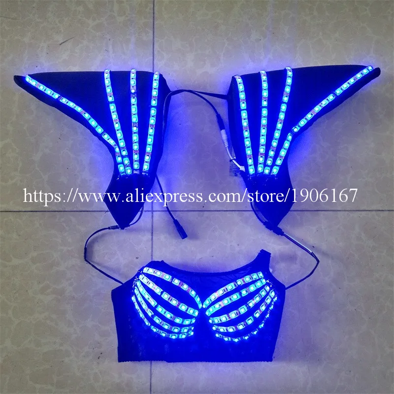 Женский светящийся костюм для танцев на Хэллоуин 7 цветов | Дом и сад