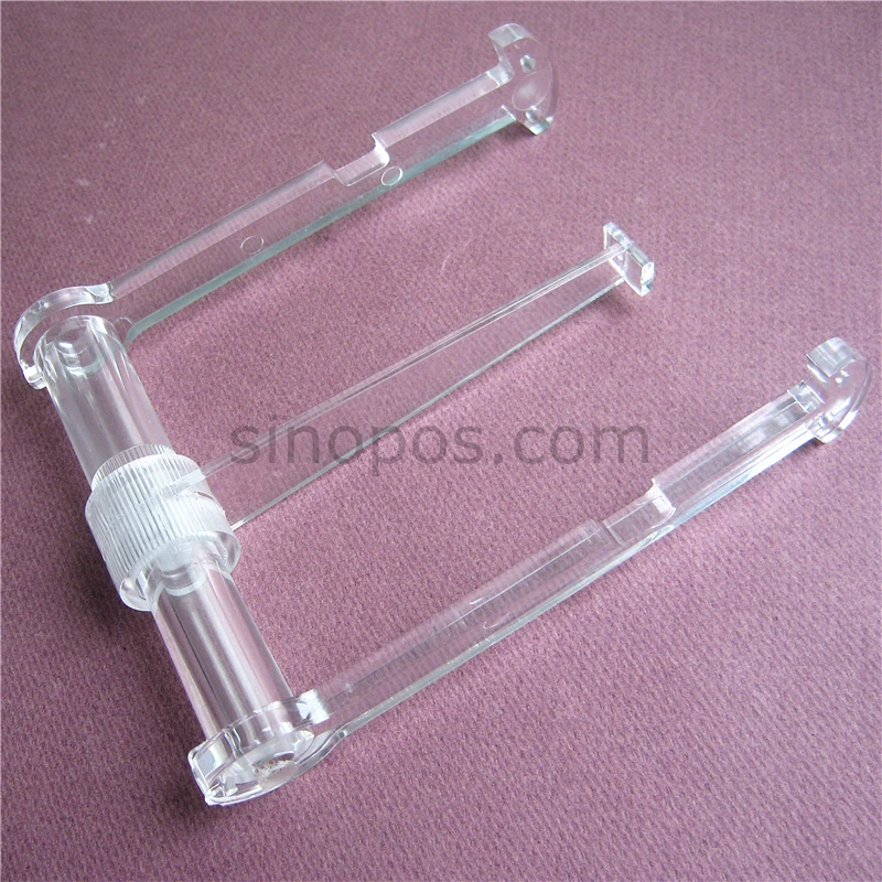 Регулируемая подставка для демонстрации тарелок из прозрачного пластика