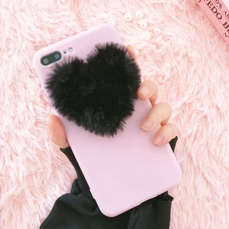 Милый плюшевый мягкий чехол 3D Love для Samsung Galaxy Note 9/8 S9/S8 Plus S7/S6 edge J3/J5/J7/A3/A5/A7/2017 A6 A8 2018