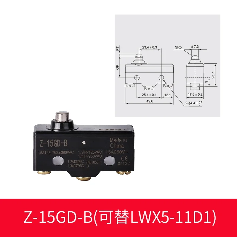Ограничительный переключатель дорожный Микро Переключатель Z 15GD B/LWX5 11D1