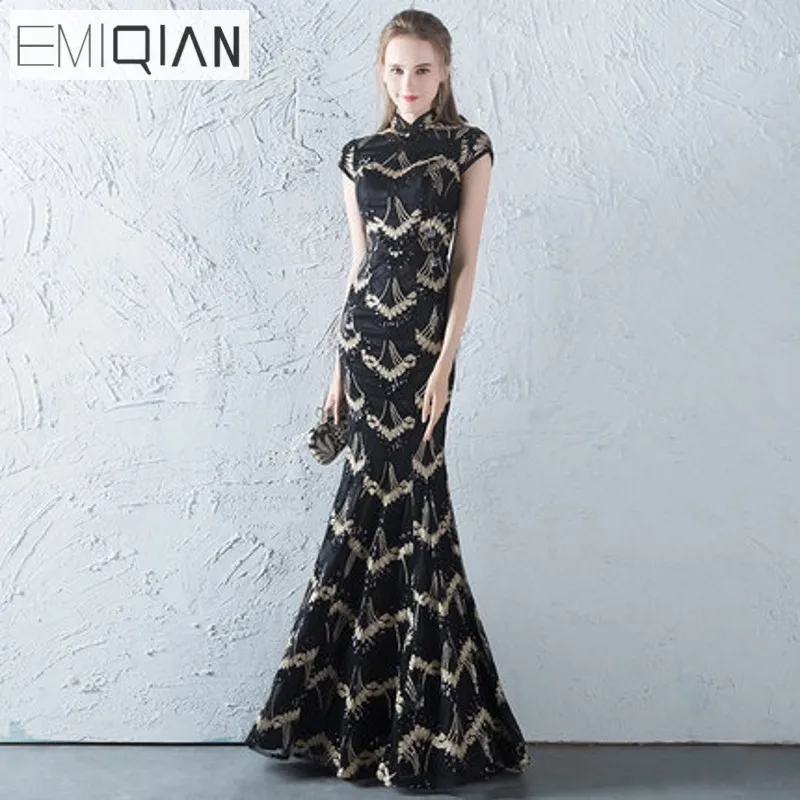 Великолепные вечерние платья в китайском стиле для выпускного вечера винтажные