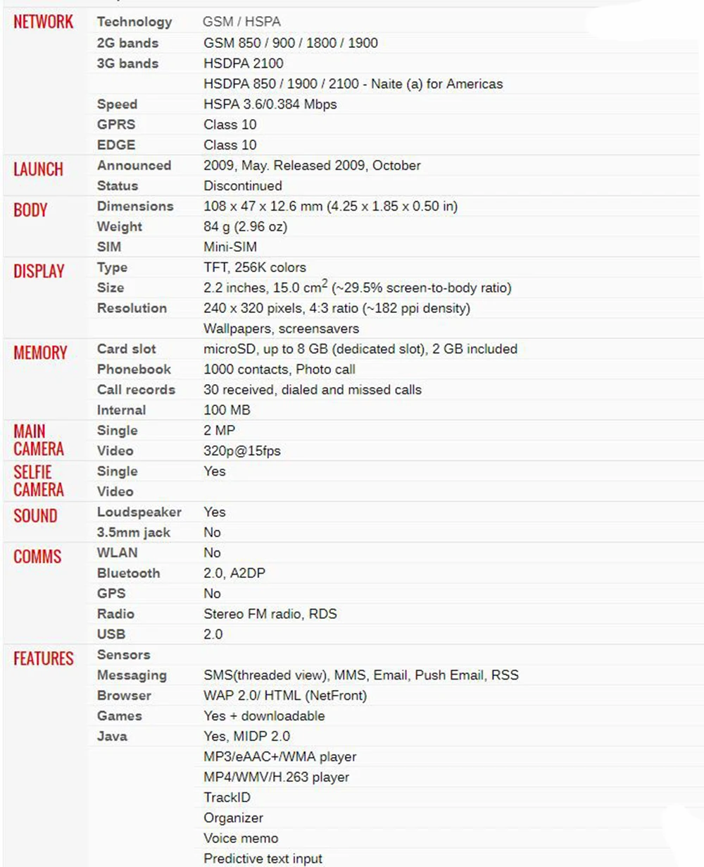 J105 разблокированный мобильный телефон sony Ericsson J105i Naite 3g 2.0MP Bluetooth fm-радио разблокированный сотовый телефон