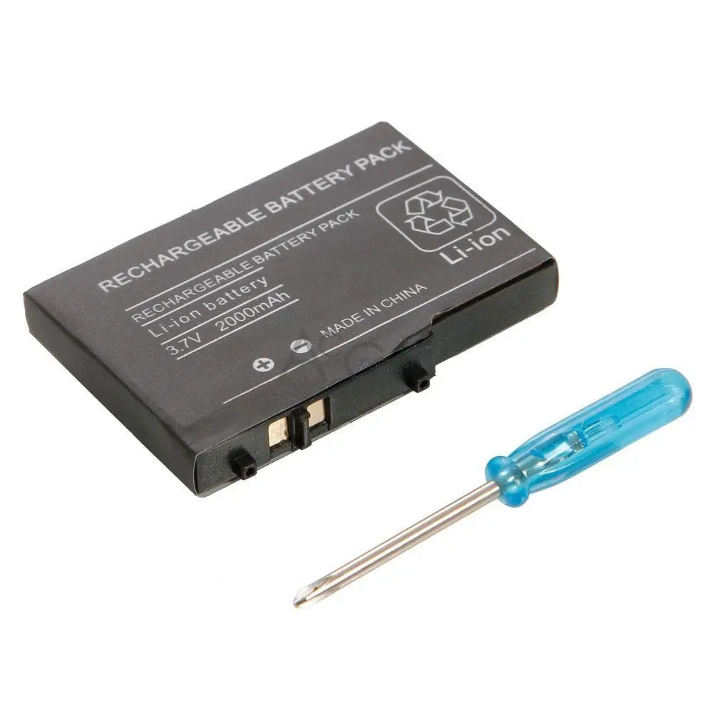 Аккумулятор Finera 3,7 V 2000mAh+ набор инструментов для nintendo DSL NDS Lite