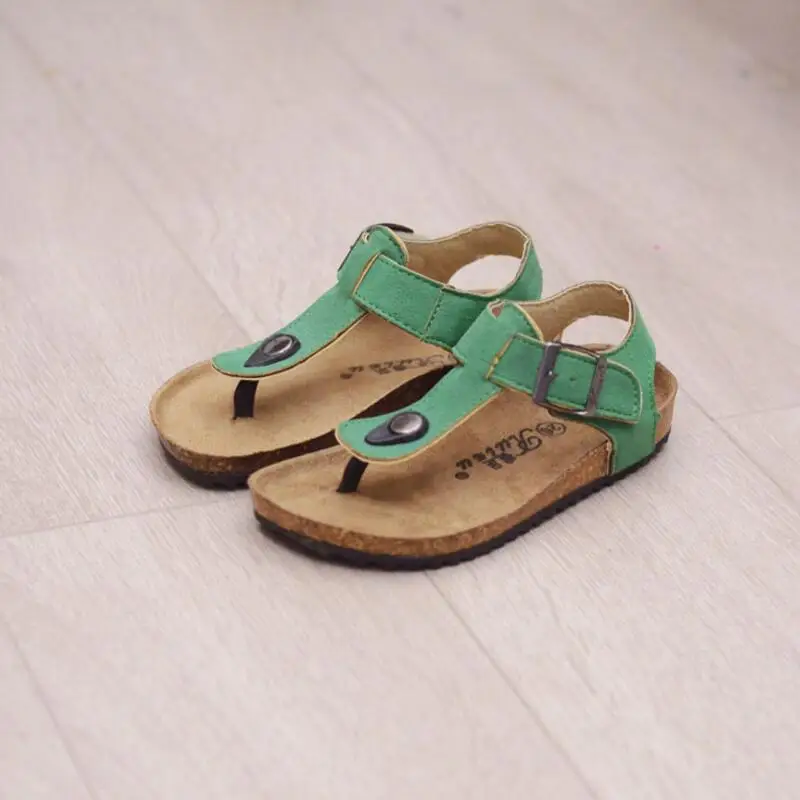 

qloblo Summer Children Girls Cork Sandals Baby Boys Shoes Flip Flops Spring Kids Beach Sandals Clip Toe Sneakers For kids