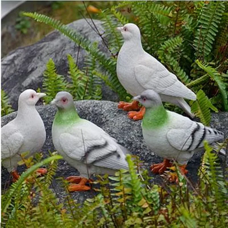 Simulation resin pigeon crafts decoration garden landscape sculpture courtyard wedding event design | Дом и сад