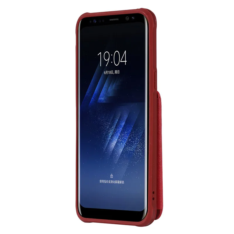 Чехол для Samsung Galaxy S8 Plus на молнии с очеловеченным слотом карт чехол двойной