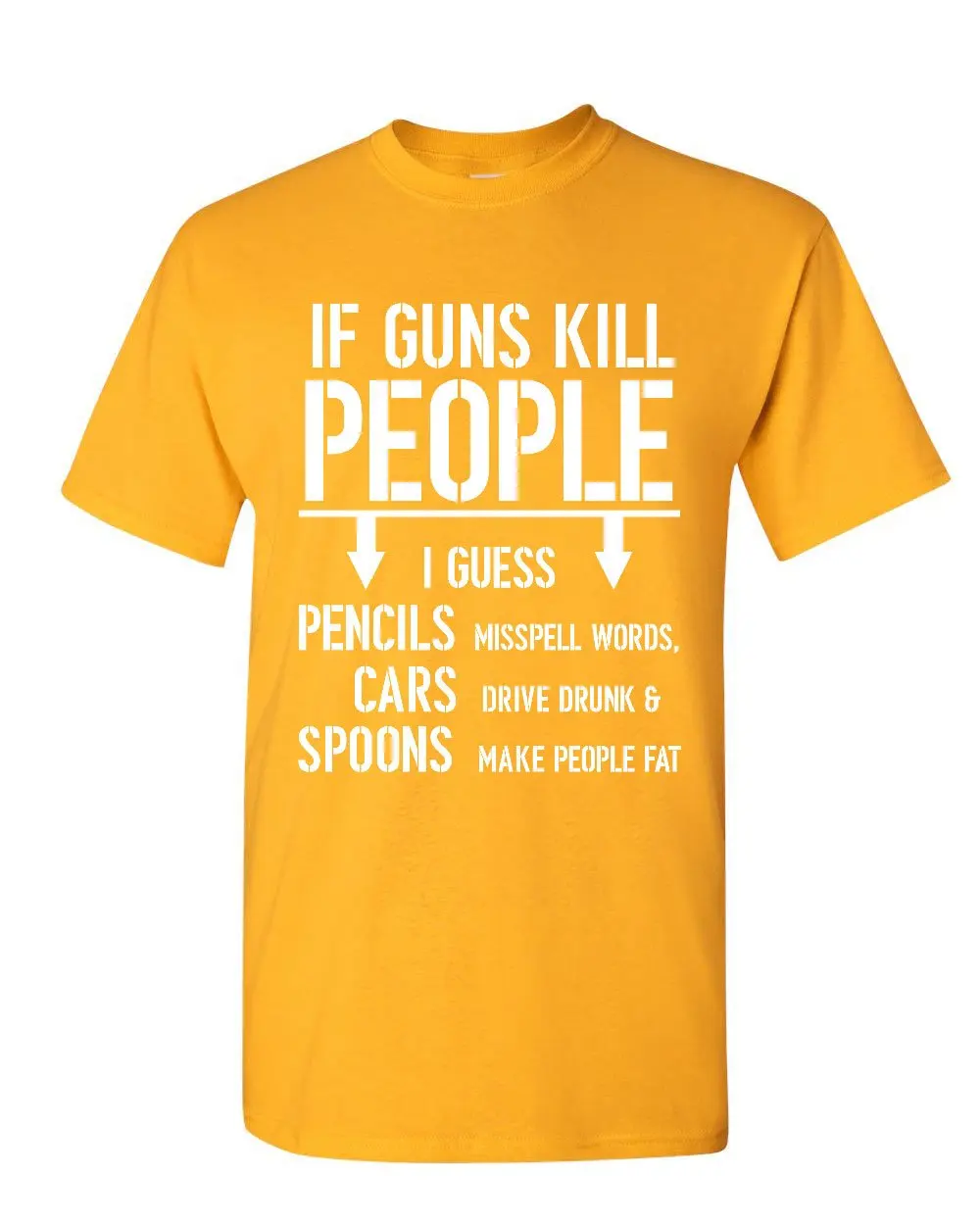 Футболка If Guns Kill People забавная Мужская футболка из натурального хлопка с О