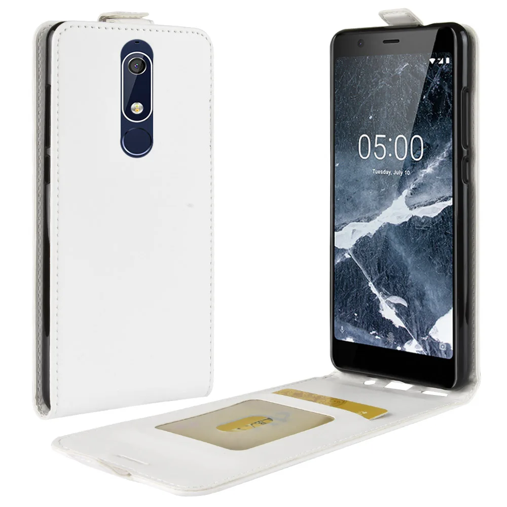 Вертикальный откидной Чехол для Nokia 5 1/Nokia 2018 &quotвверх вниз кожаный чехол