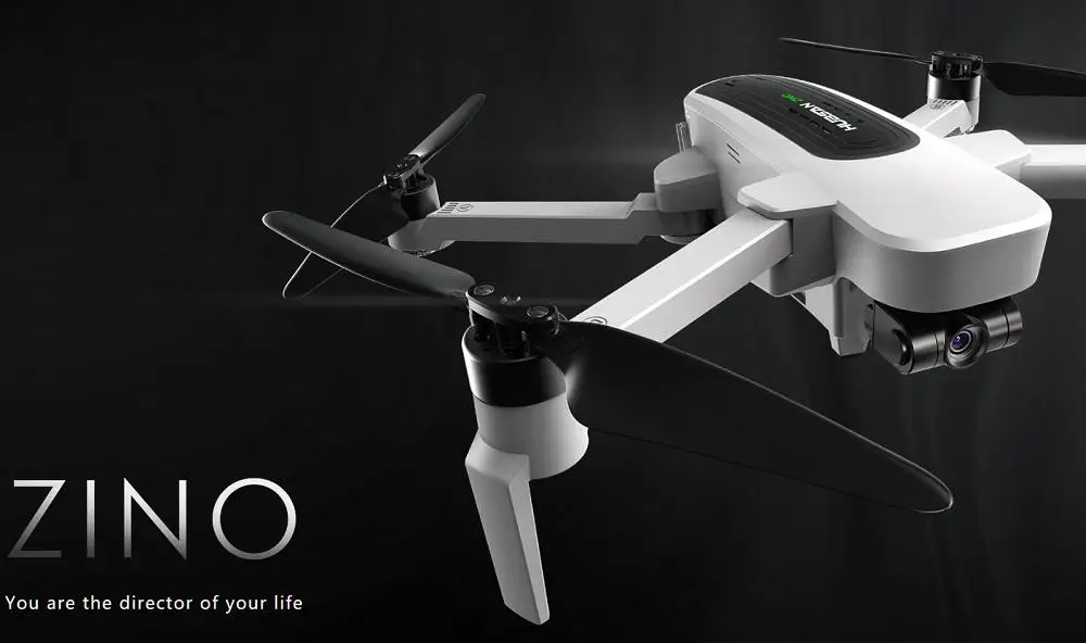 Hubsan H117S Квадрокоптер с дистанционным управлением Zino gps 5G Wi-Fi 1 км с видом от первого лица в формате 4K UHD, Широкий формат HD Камера 3-осевому гидростабилизатору Радиоуправляемый Дрон RTF