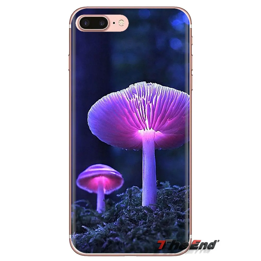 Красные супер красочные грибные прозрачные мягкие чехлы для iPod Touch Apple iPhone 4 4S 5 5S SE