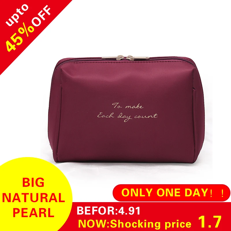 Однотонная косметичка для женщин красоты органайзер дорожная сумка наборы